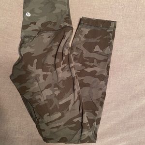 Lululemon align 25 Incognito Camo Multi GatorGreen